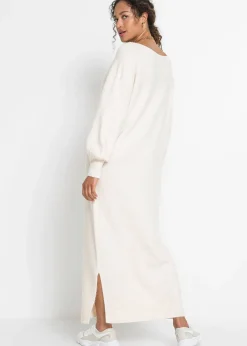 Robe midi oversize en maille