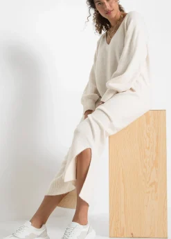 Robe midi oversize en maille