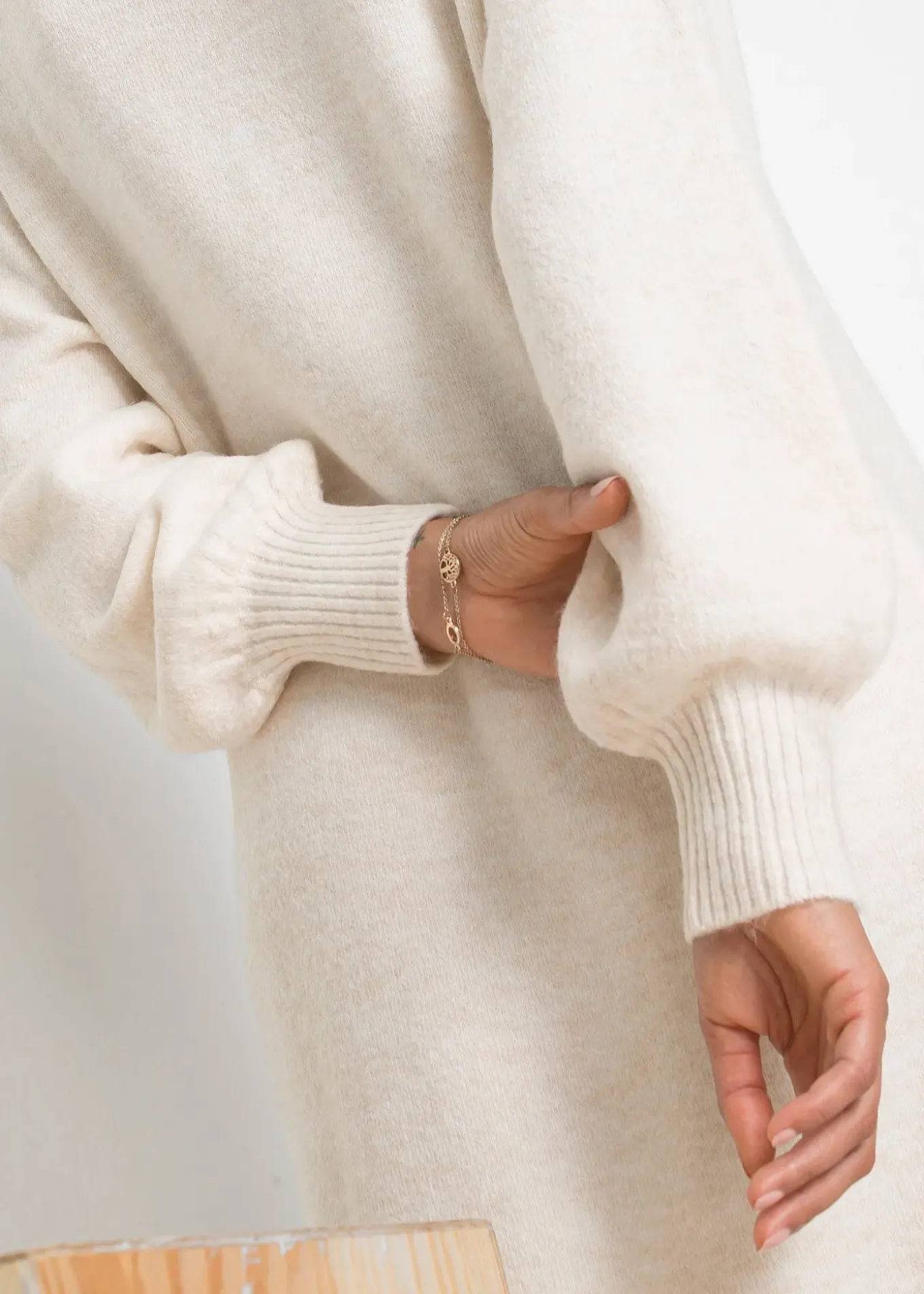 Robe midi oversize en maille