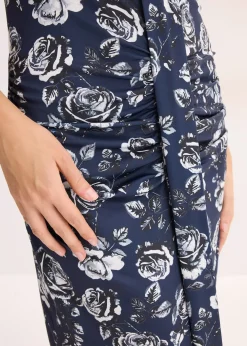 Robe midi près du corps avec décolleté plongeant