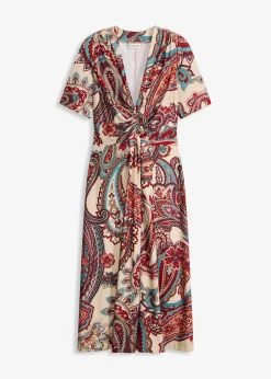 Robe midi près du corps, style portefeuille