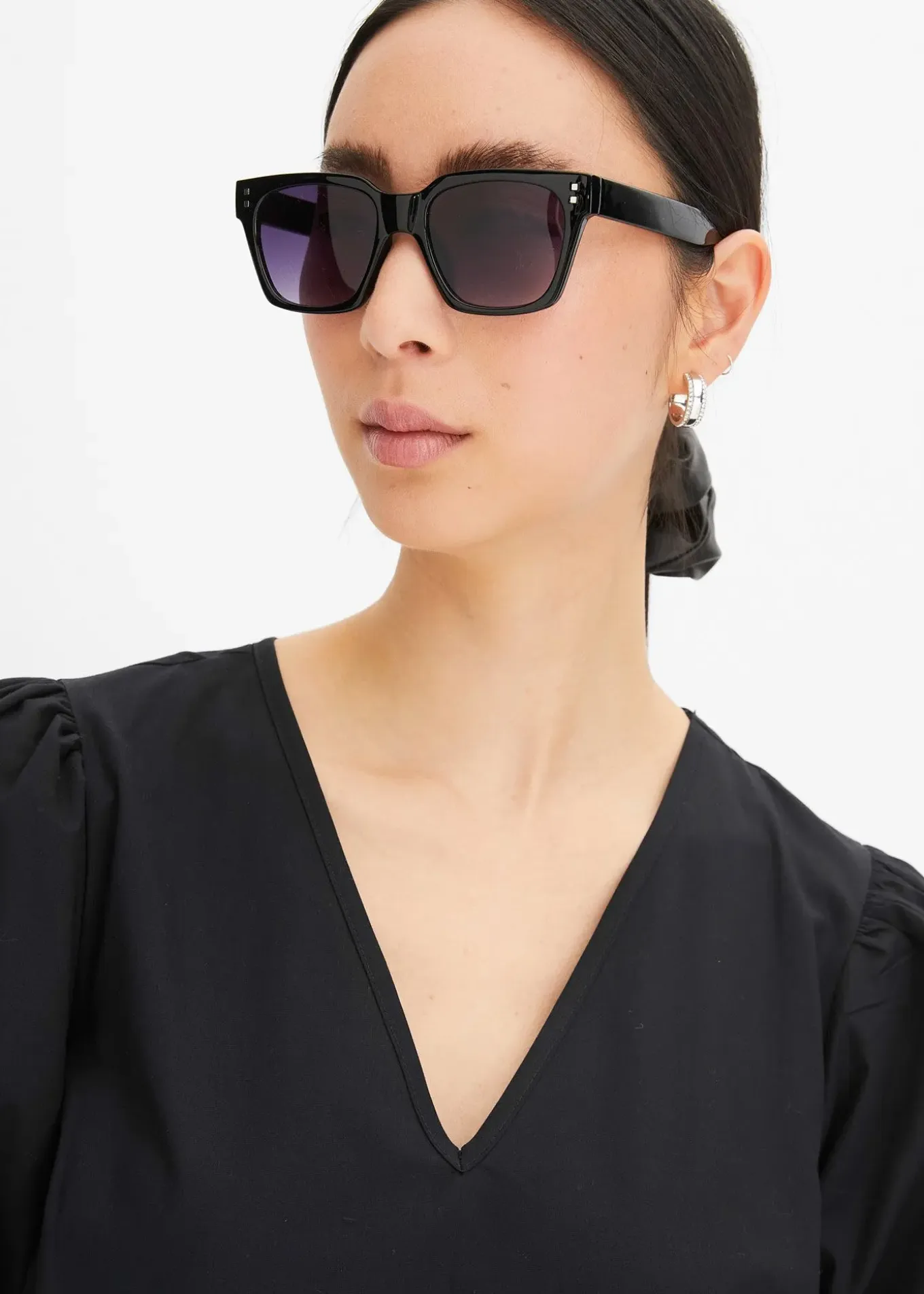 Robe midi tissée en coton