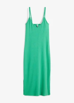 Robe moulante en jersey coton côtelé