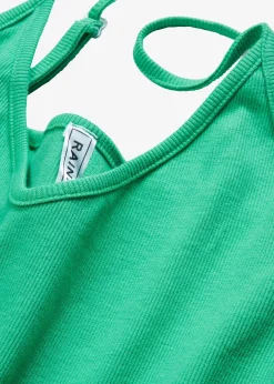 Robe moulante en jersey coton côtelé