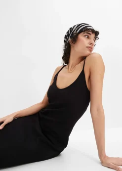 Robe moulante en jersey coton côtelé