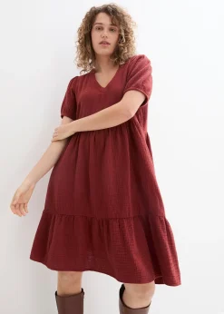 Robe oversize en gaze de coton