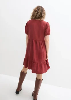 Robe oversize en gaze de coton