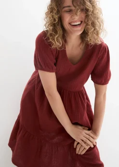 Robe oversize en gaze de coton