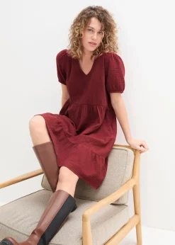 Robe oversize en gaze de coton