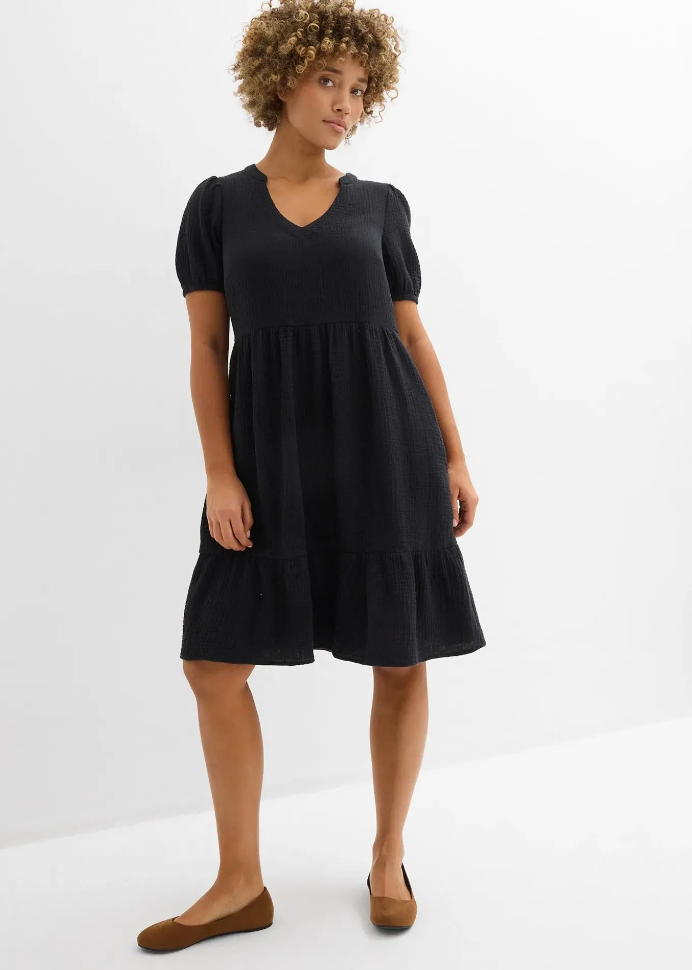 Robe oversize en gaze de coton