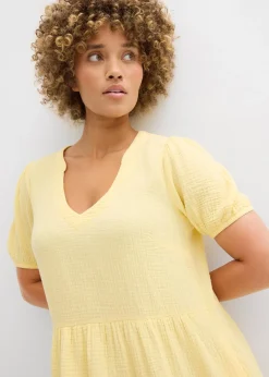 Robe oversize en gaze de coton