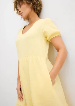 Robe oversize en gaze de coton