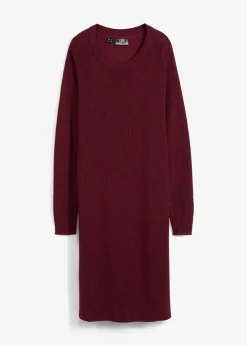 Robe oversize en maille côtelée