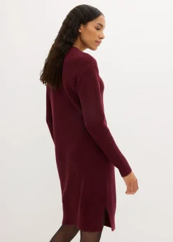 Robe oversize en maille côtelée