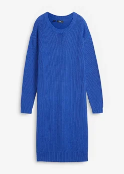 Robe oversize en maille côtelée