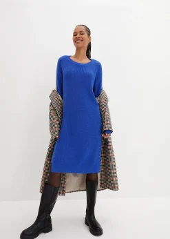 Robe oversize en maille côtelée