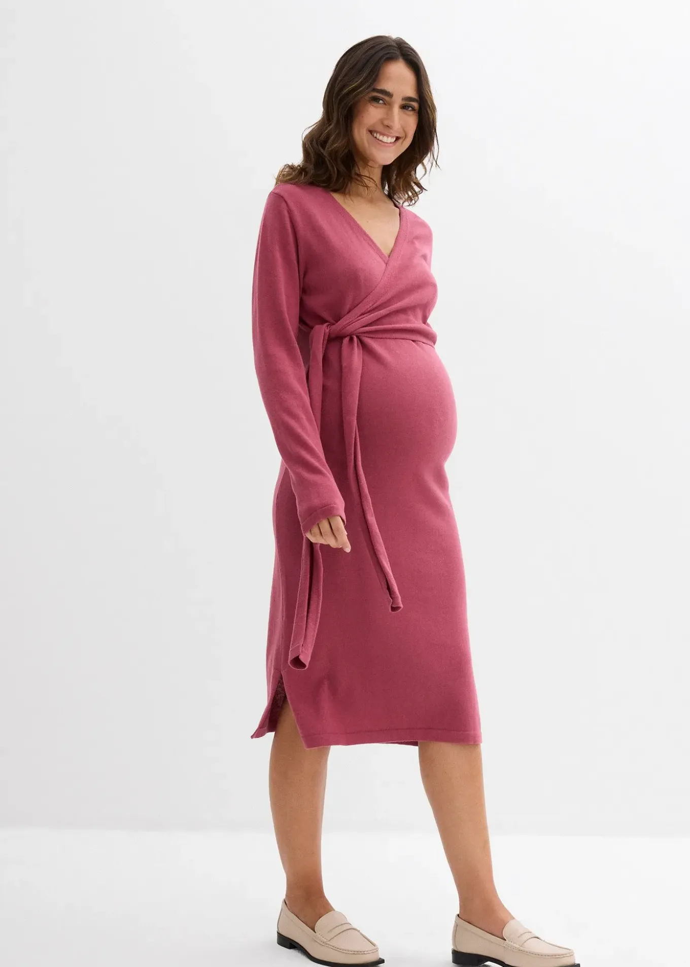 Robe portefeuille de grossesse et d’allaitement 100% coton