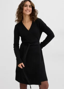 Robe portefeuille en maille pour la grossesse et l’allaitement