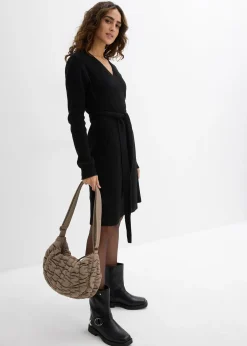 Robe portefeuille en maille pour la grossesse et l’allaitement