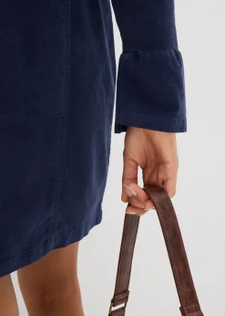 Robe près du corps en velours côtelé