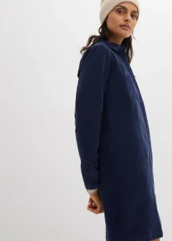 Robe près du corps en velours côtelé