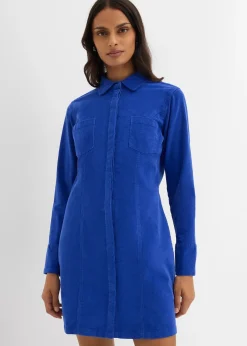 Robe près du corps en velours côtelé