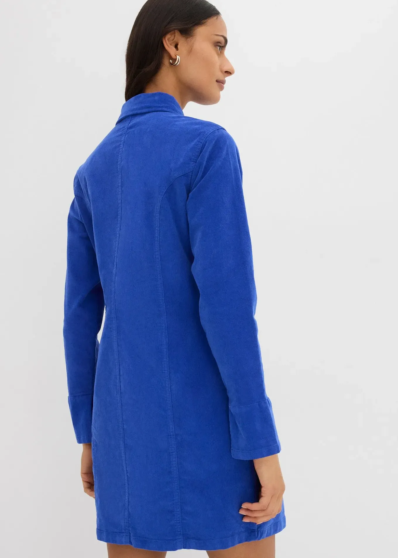 Robe près du corps en velours côtelé