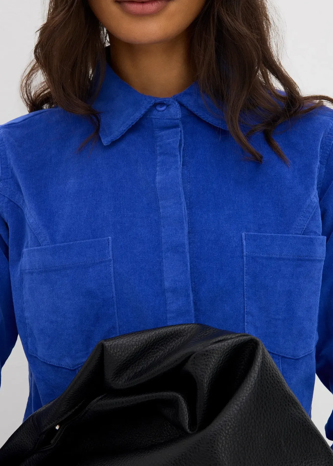 Robe près du corps en velours côtelé