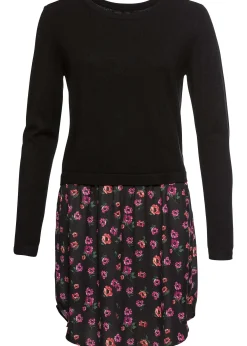 Robe pull en fine maille avec jupe montée