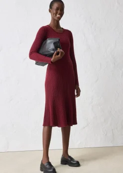 Robe pull en laine mérinos