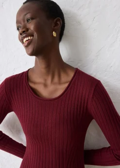 Robe pull en laine mérinos