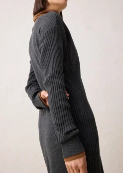 Robe pull en laine mérinos