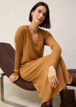 Robe pull en laine mérinos