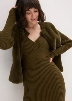 Robe pull en viscose majoritaire