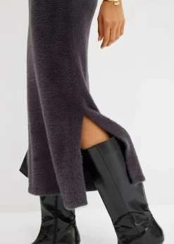 Robe pull en viscose mélangée