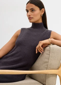 Robe pull en viscose mélangée