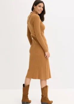 Robe pull fluide en viscose majoritaire