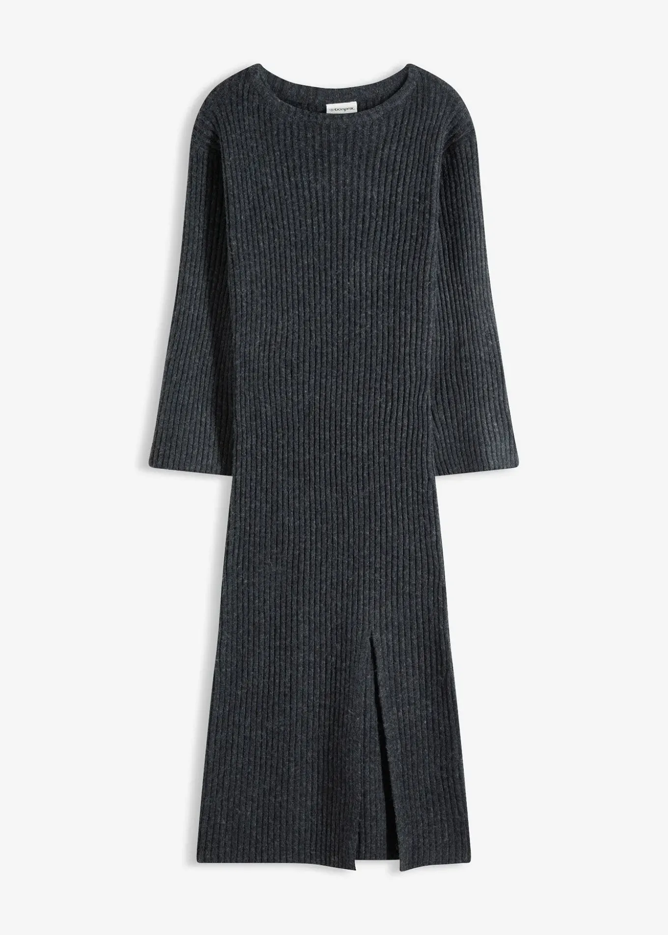 Robe pull longue avec fente