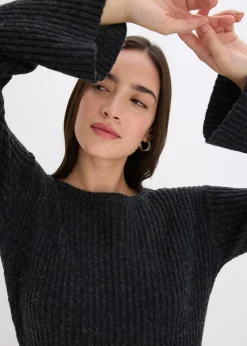 Robe pull longue avec fente