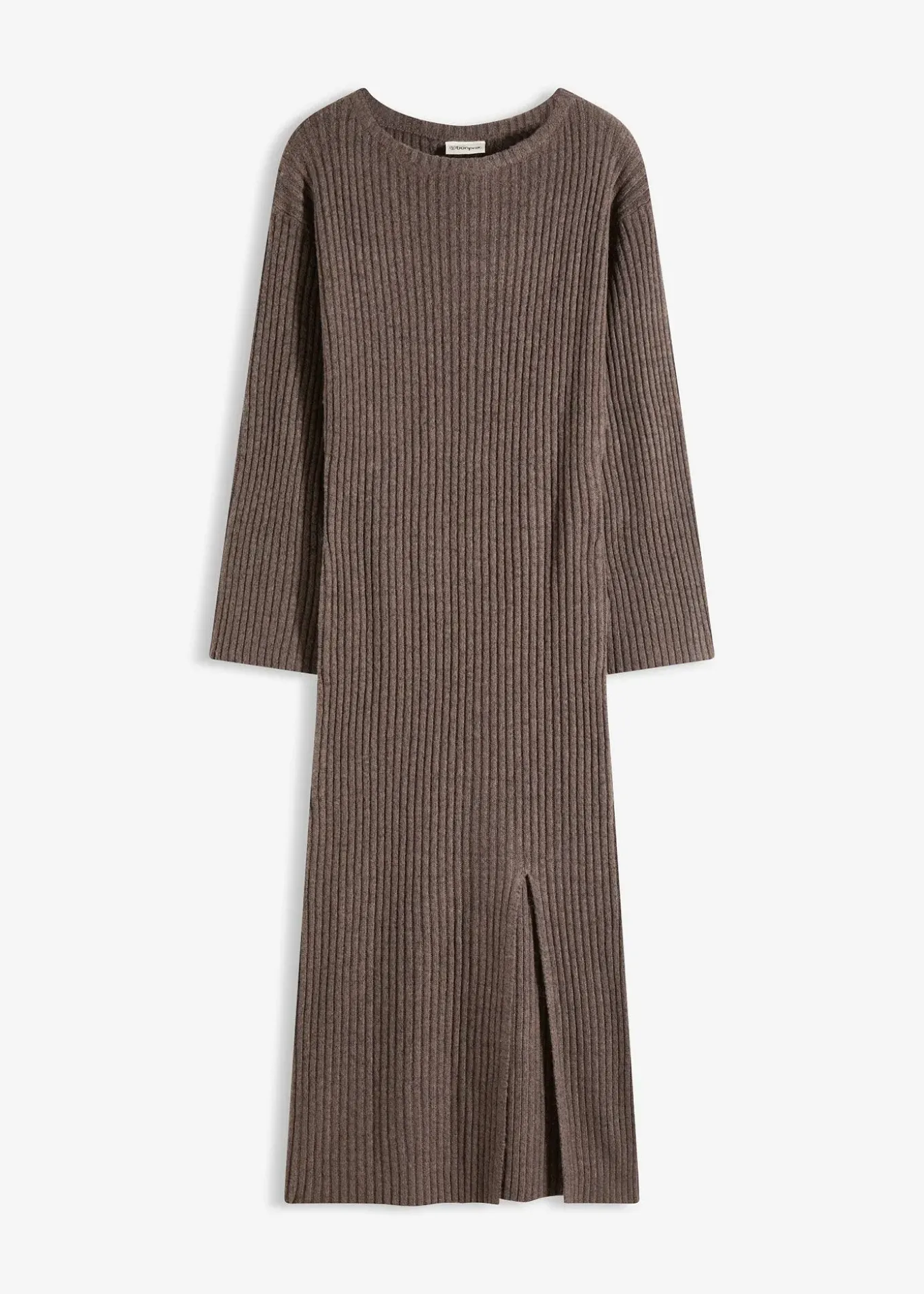 Robe pull longue avec fente