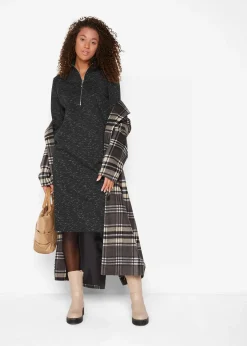 Robe sweat à col camionneur