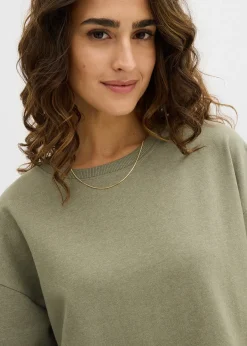 Robe sweat avec jupe tissée