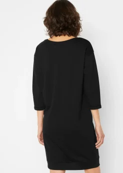 Robe sweat manches 3/4, intérieur gratté doux