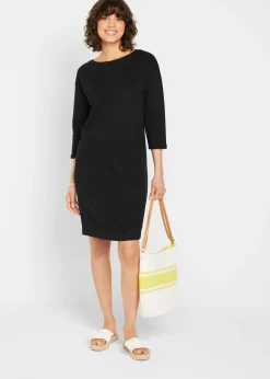 Robe sweat manches 3/4, intérieur gratté doux