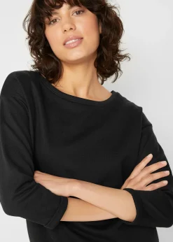 Robe sweat manches 3/4, intérieur gratté doux