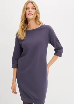 Robe sweat manches 3/4, intérieur gratté doux