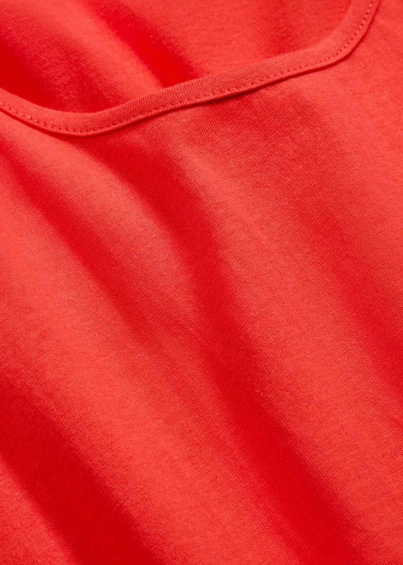 Robe trapèze courte en jersey, sans manches