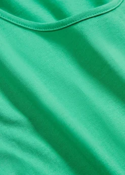 Robe trapèze courte en jersey, sans manches