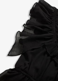 Robe trapèze en crêpe