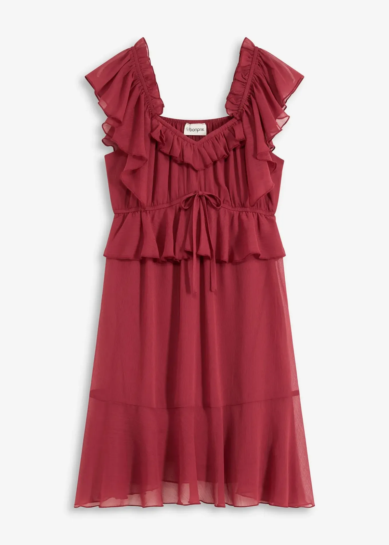 Robe trapèze en crêpe